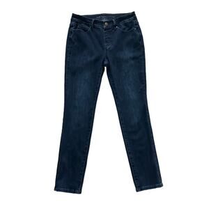 Soft Surroundings Dark Wash Soft Stretch Pull On Skinny Denim Jeans Size XS